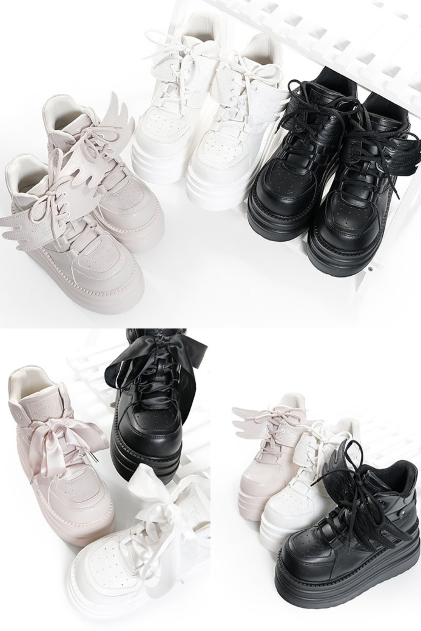 Wing-Shaped Platform Shoes