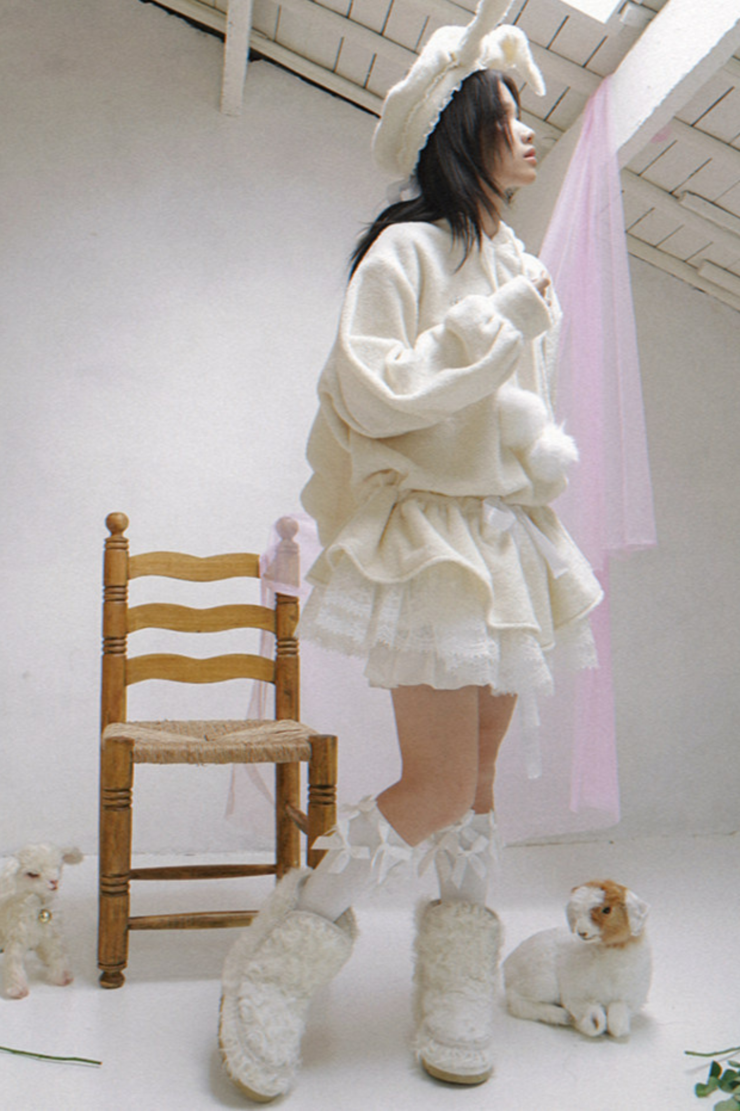 Plush Lace Angel Dress