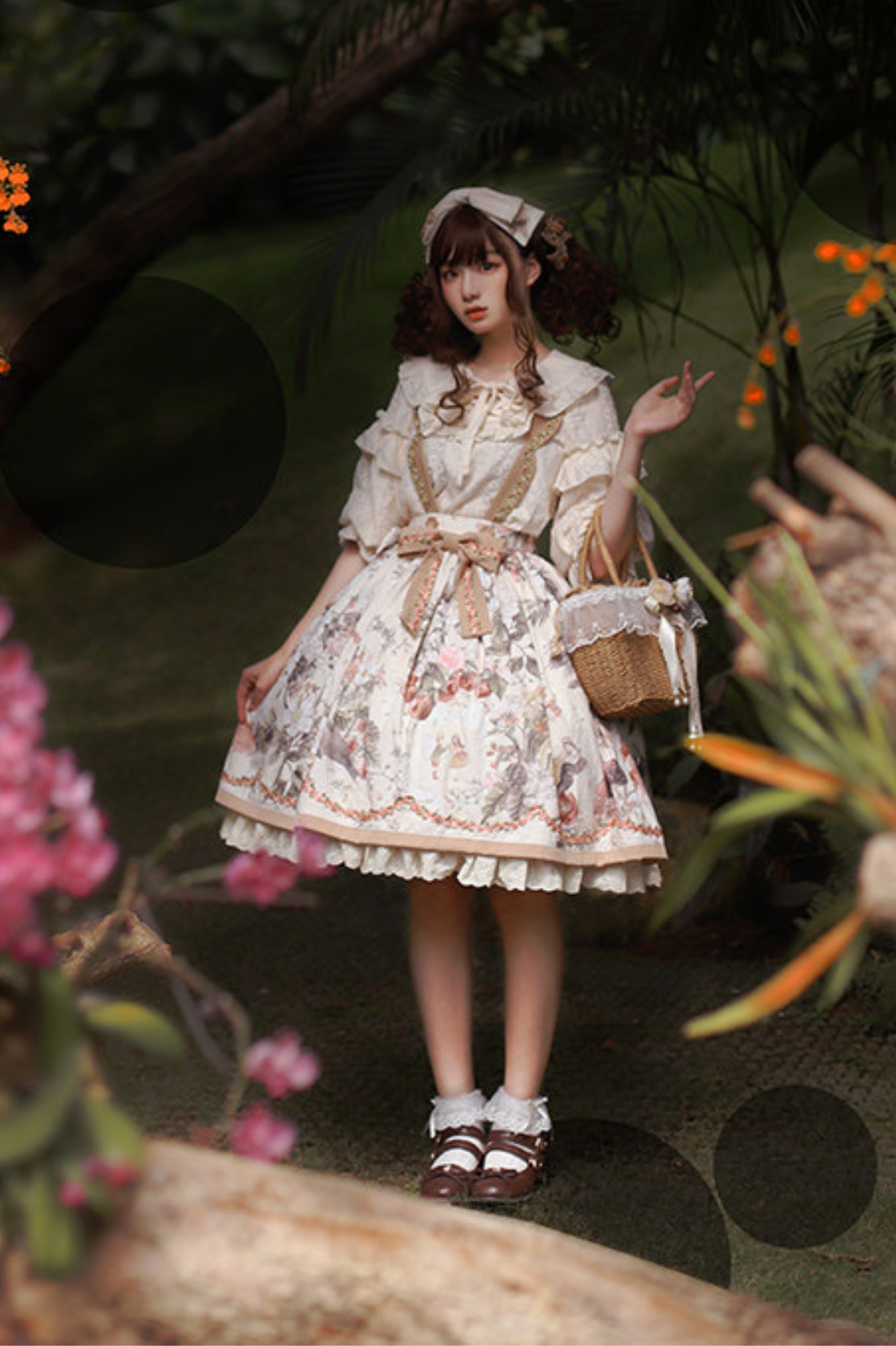 桑葚莉娜蘿莉塔搖擺裙+吊帶裙