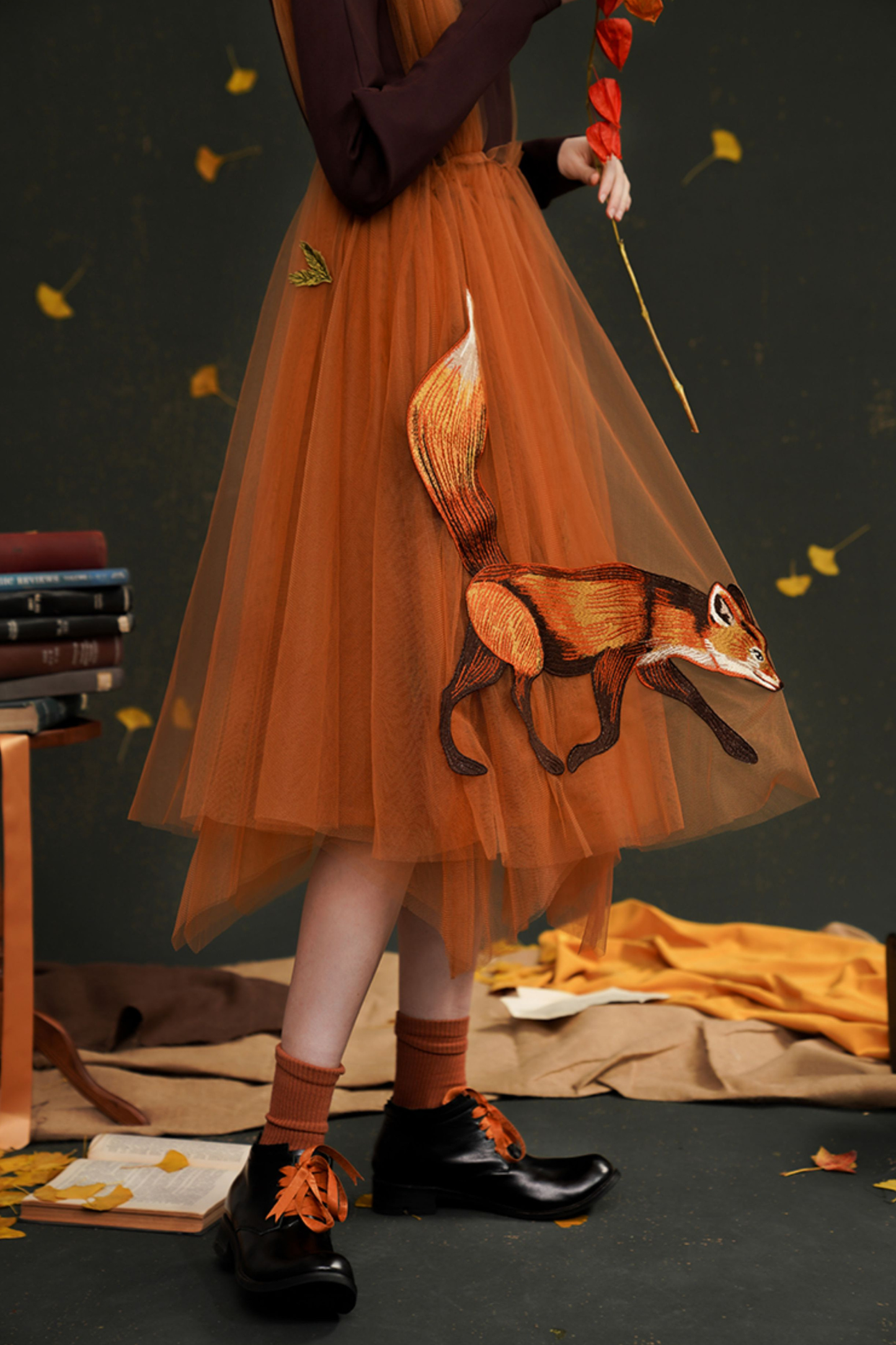 スイングガーゼチュチュスカートサスペンダースカート