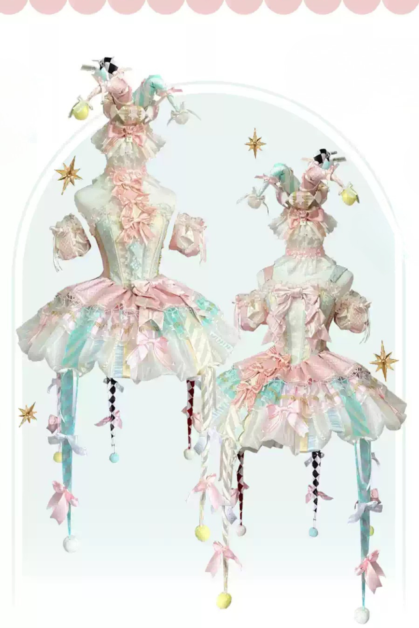 【12月26日予約締切】サーカスシリーズファンフェアキャンディカラーロリータピエロドレス＋フルセットA/B