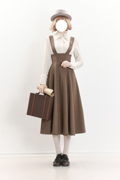 Umbrella Vintage Style Trailing Vest + Long Skirt + Short Skirt