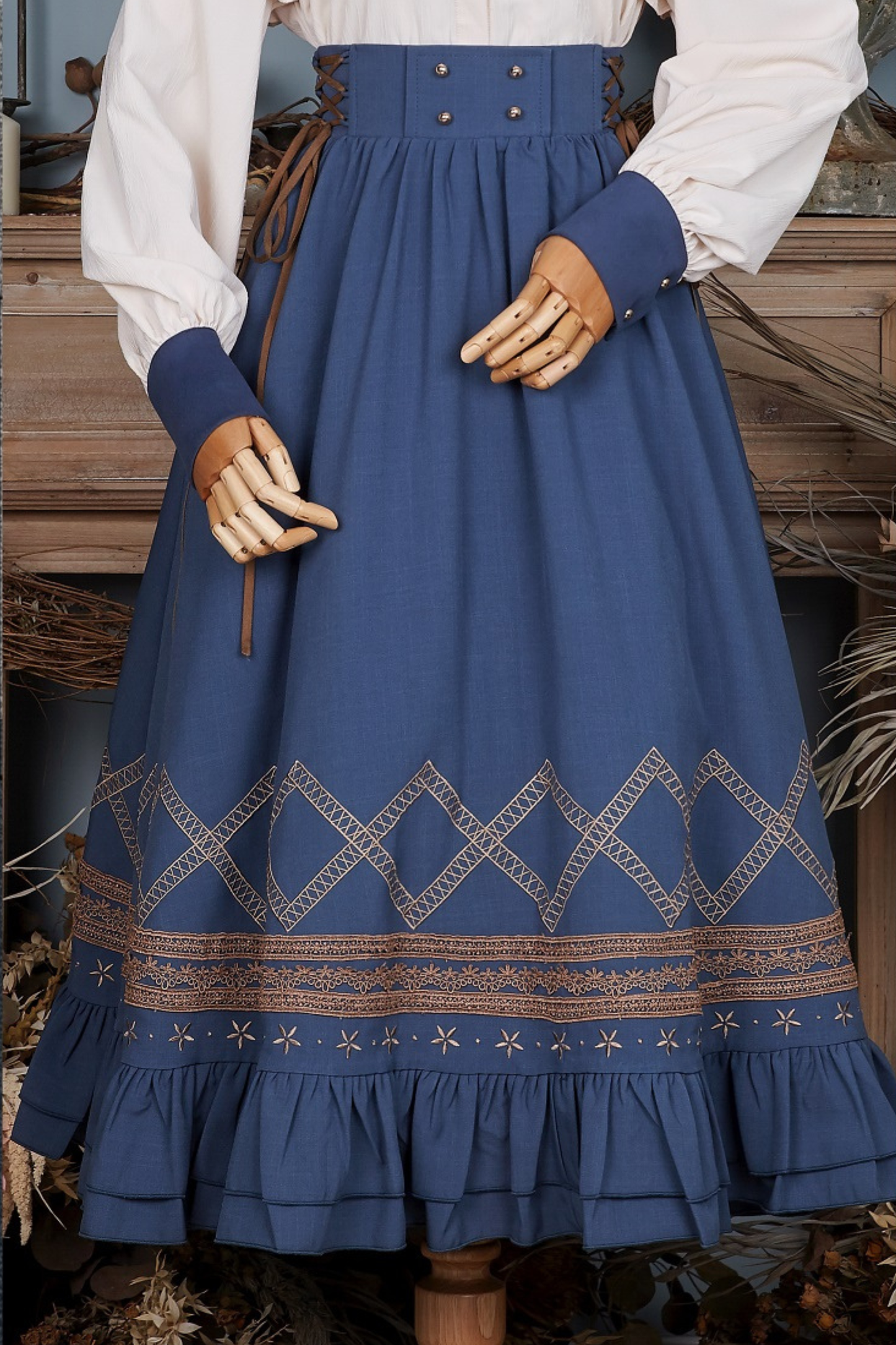 クラシカルレトロフレアロリータスカート