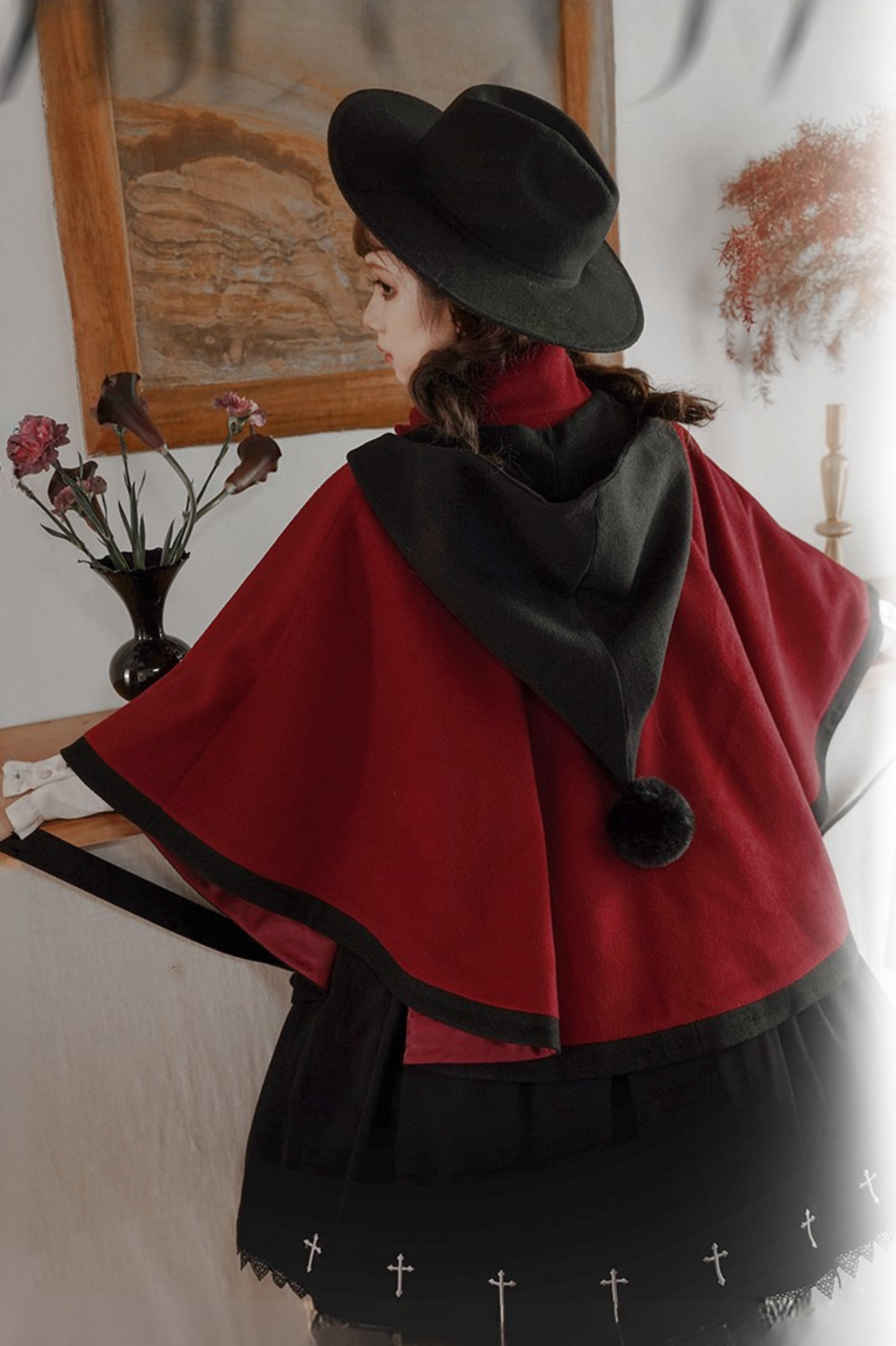 【予約商品】ローズクワイアケープコート＋フーディーリボン