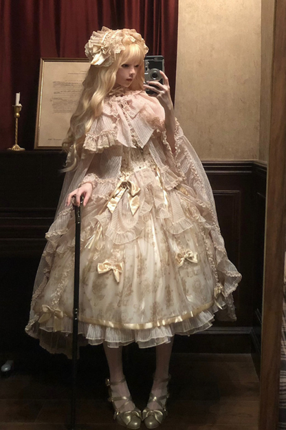 【4月3日予約締切】ファンタジーシアーフードロリータケープ