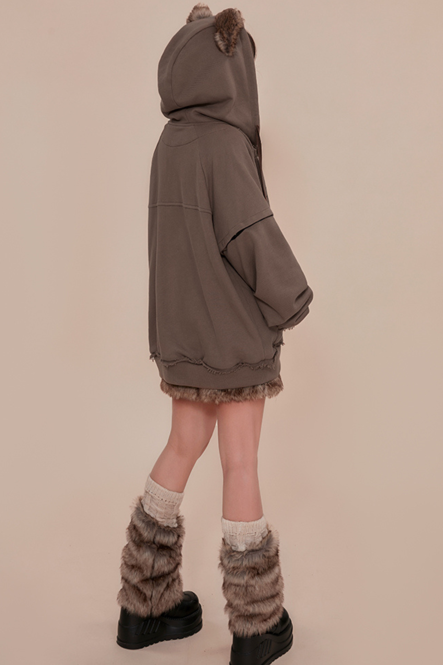 Wolf Ear Hood Loose Hoodie