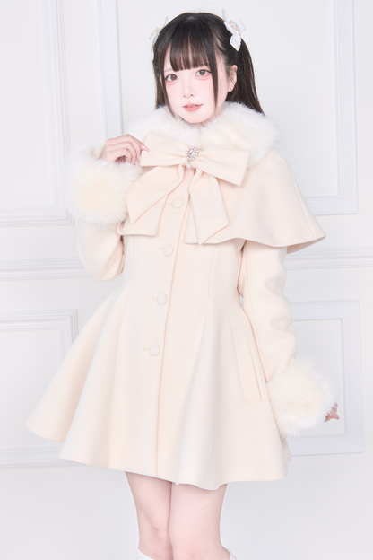 ビッグリボンフレアコート