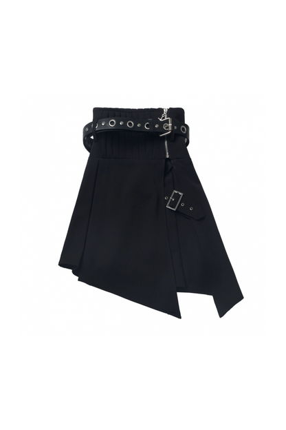 Mode tie short shirt + culottes ++ asymmetrical skirt + long skirt