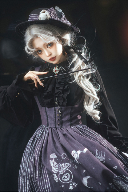 魔法学園レトロエレガントロリータジャンパースカート