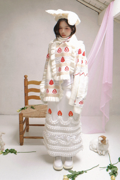 レースラビットイヤーベレー帽