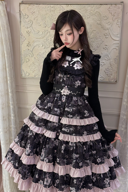 ラブリーロリータベストドレス+トップス+ベルト