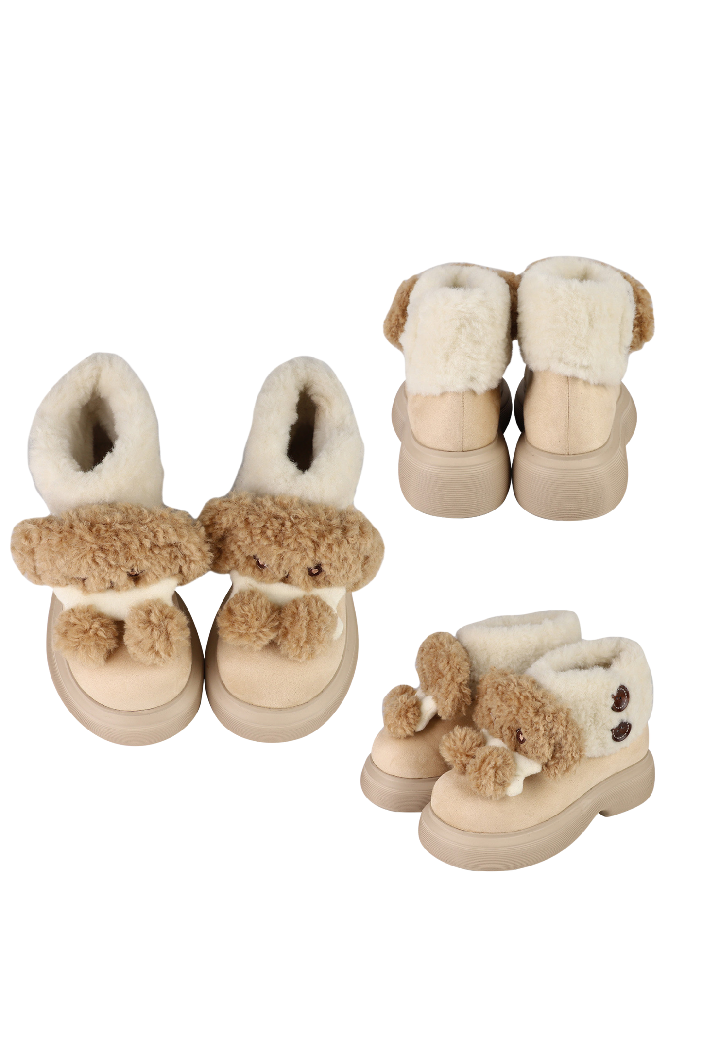 Fluffy Sheep Fleece Snow Boots