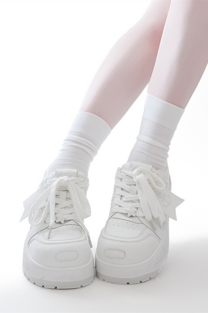 タグデザイン厚底シューズ