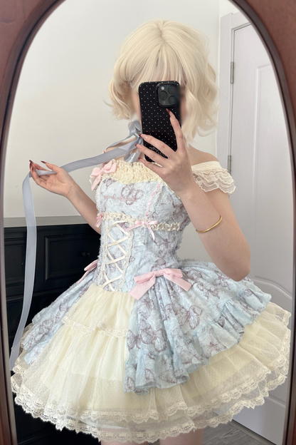 Butterfly Jacquard Sweet Princess Lolita Dress