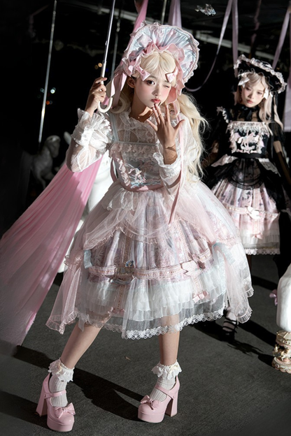 【予約商品】ペガサスガーデンチュールカーテンバードケージサスドレス＋ボンネット