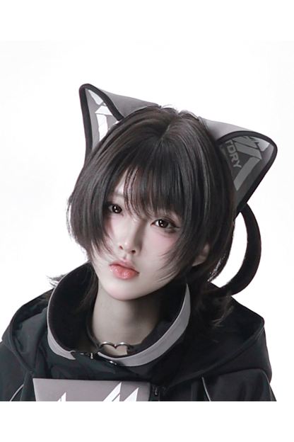 Cyber Loose Jacket + Pants + Leg Warmers + Cat Ear Headband