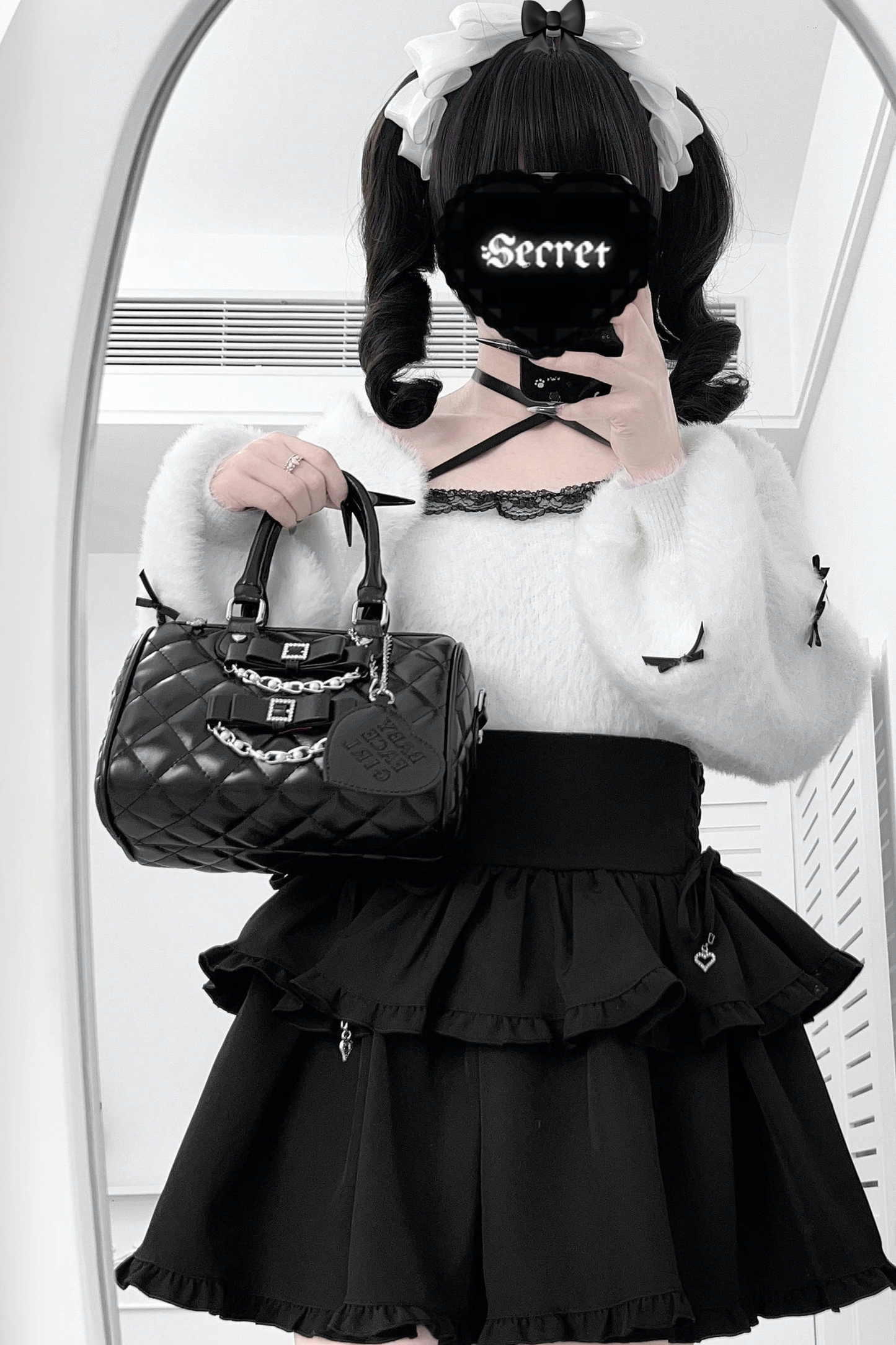 キルティングリボンミニバッグ