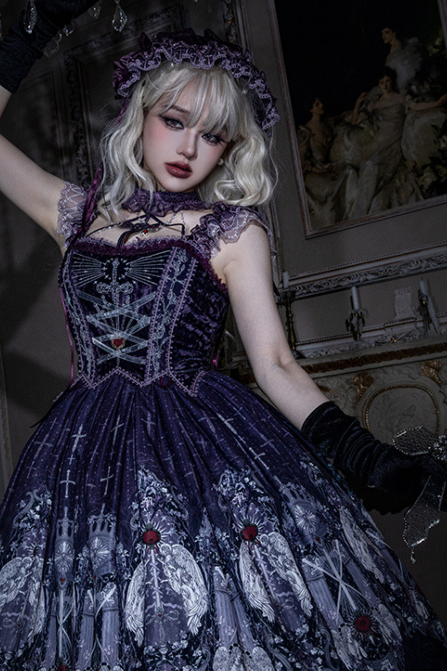 [Reservation Product] Gothic Girl Design Maria Sword Lolita Dress Set