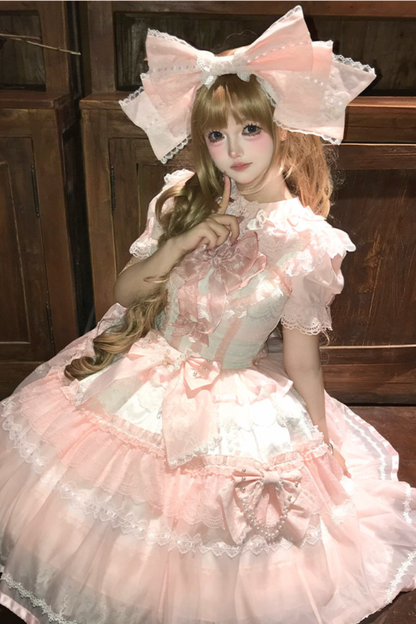 Sweet Princess Lolita Dress + Big Headband