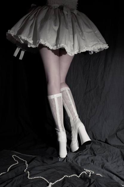 デーモンハンターナイトレースアップブーツ