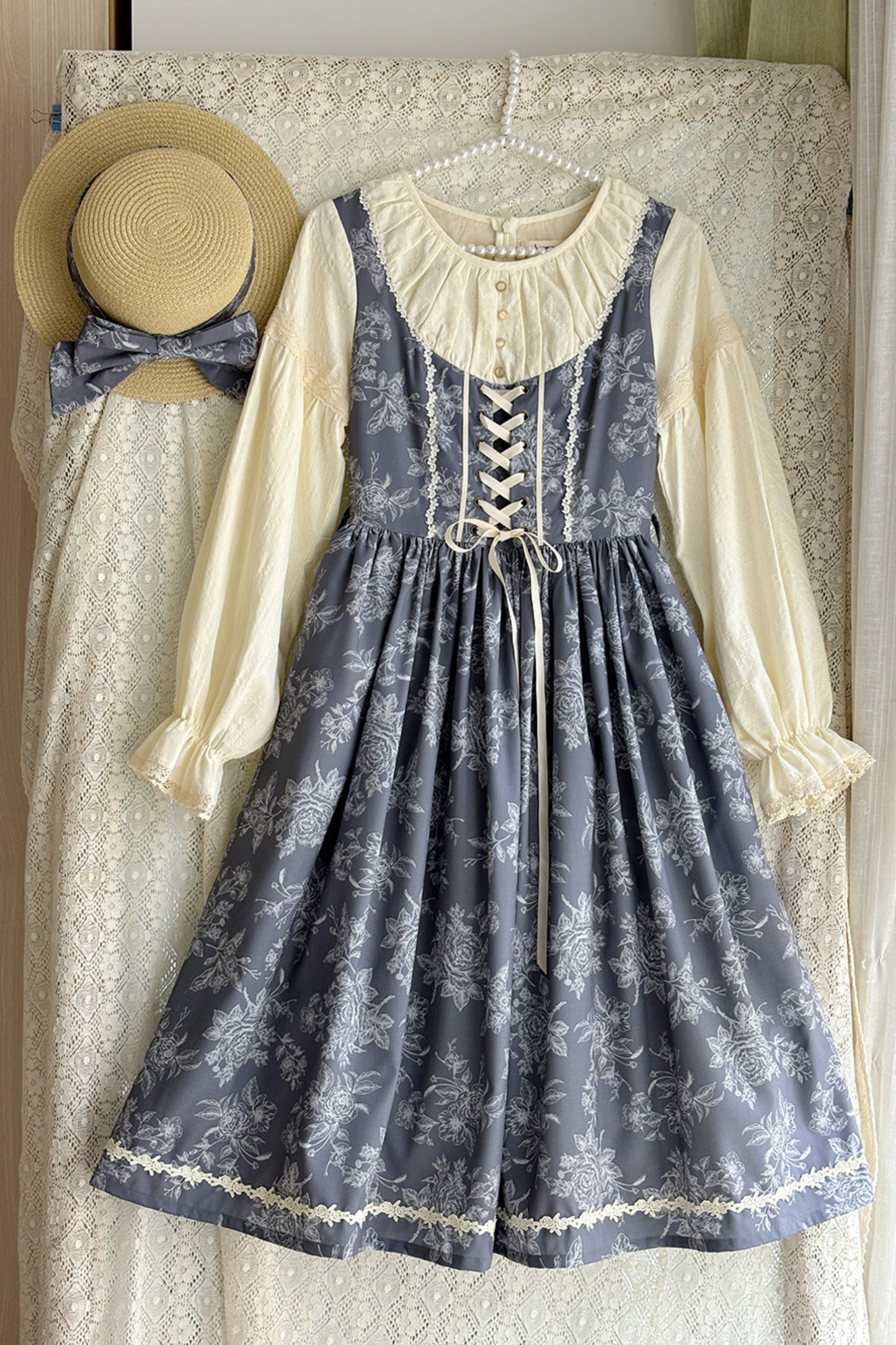 スケッチワイルドローズエレガントロリータドレス