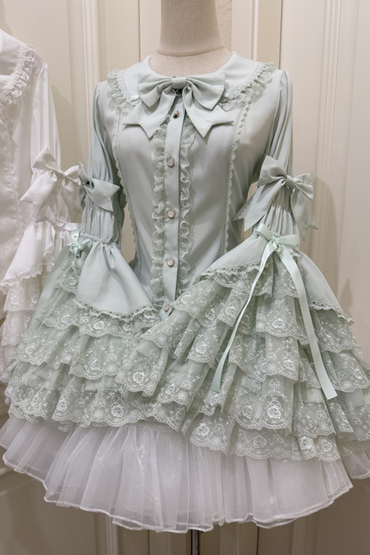 プリンセスリボンフリルスリーブシャツ