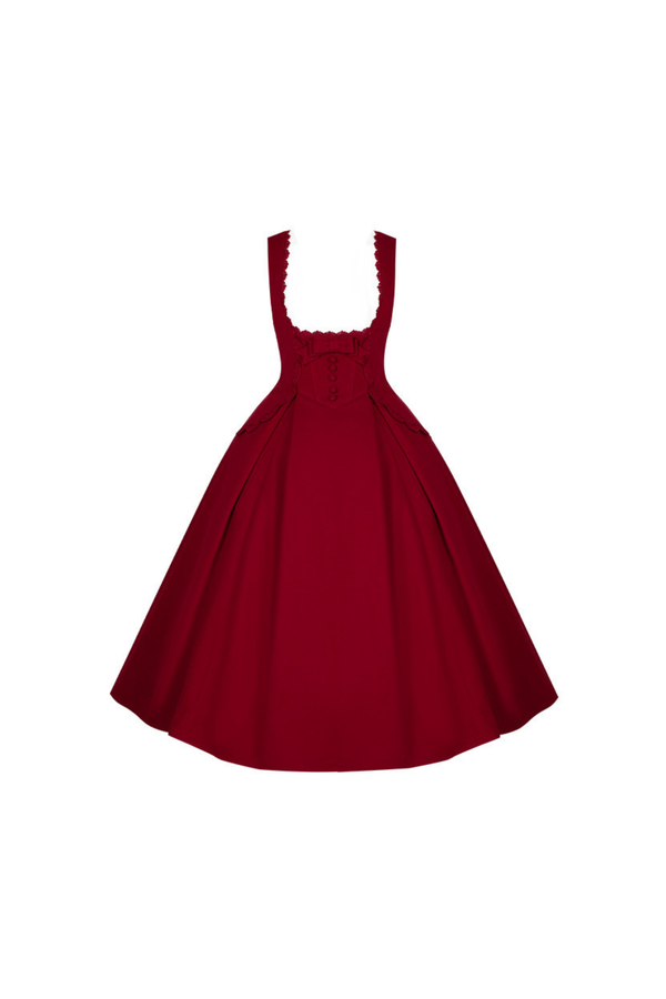 Velvet Rose Suspender Dress + Top + Ribbon