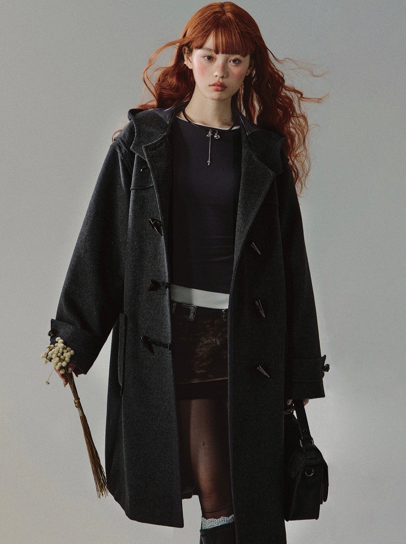 Wool Retro Classic College Style Long Wool Coat