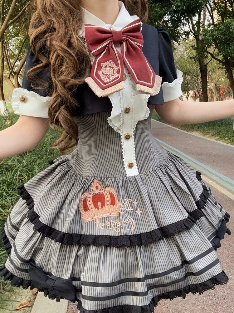 [Pre-order Deadline: March 31] Magical Academy Elegant Crown Embroidery Dress Type A/B