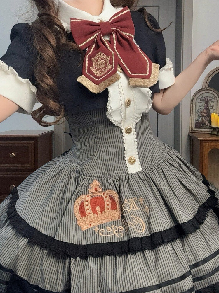 [Pre-order Deadline: March 31] Magical Academy Elegant Crown Embroidery Dress Type A/B
