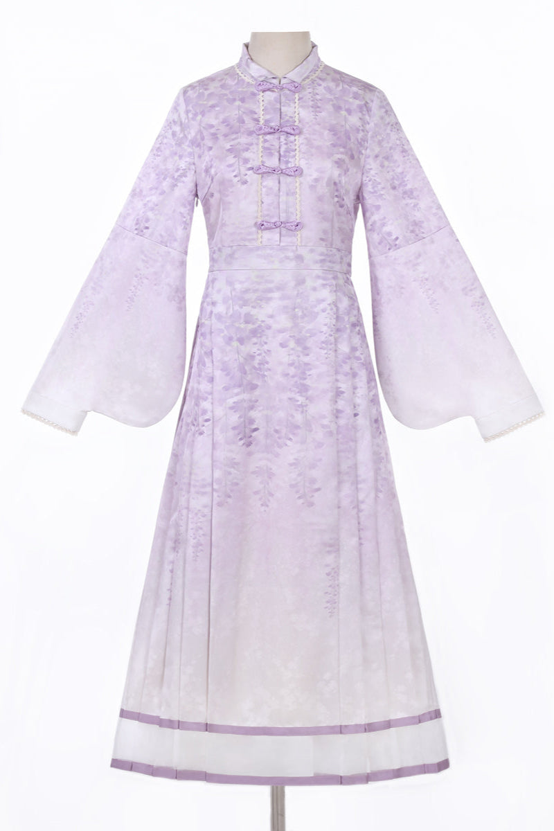 Chinese Ethnic Elegant Sweet Dress + Apron