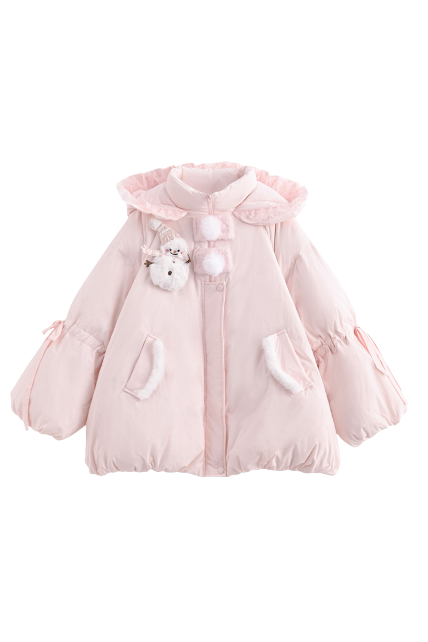 ベイビーレースフードダウンジャケット