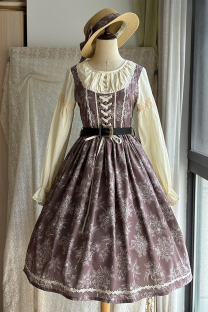 スケッチワイルドローズエレガントロリータドレス