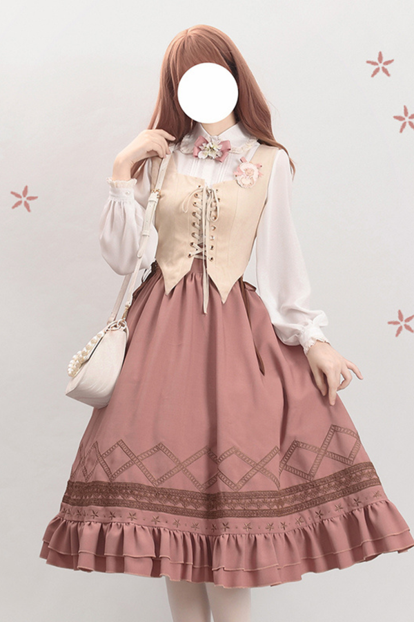 クラシカルレトロフレアロリータスカート