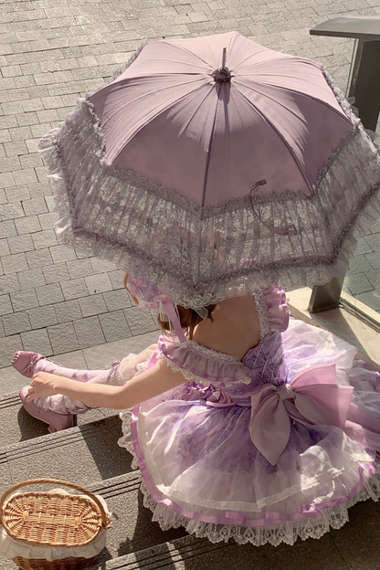 【予約商品】バレエスタイルエレガントドレス+ハット+ヘアバンド+リボンテール