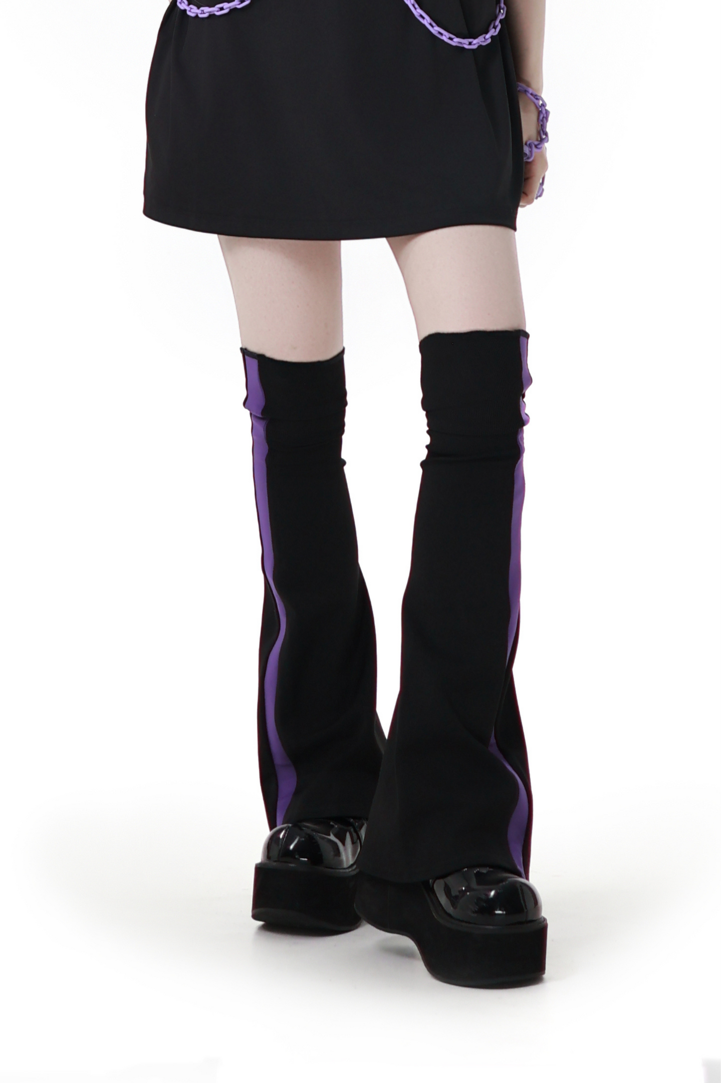 Subculture Loose Over T-shirt + Pants + Leg Warmers + Angel Devil Hairpin