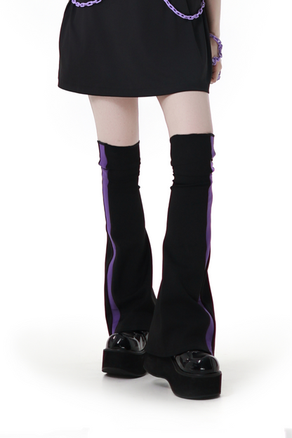 Subculture Loose Over T-shirt + Pants + Leg Warmers + Angel Devil Hairpin