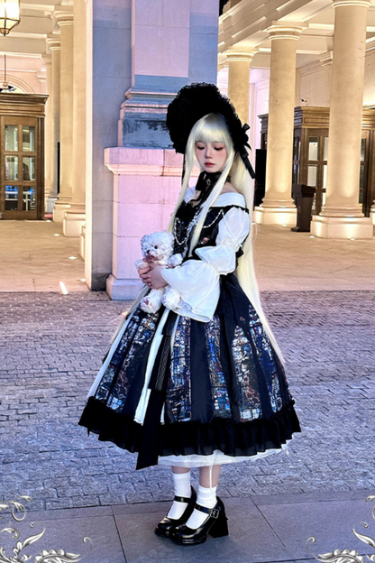 Classical Elegant Dark Gothic Kula Lolita Dress