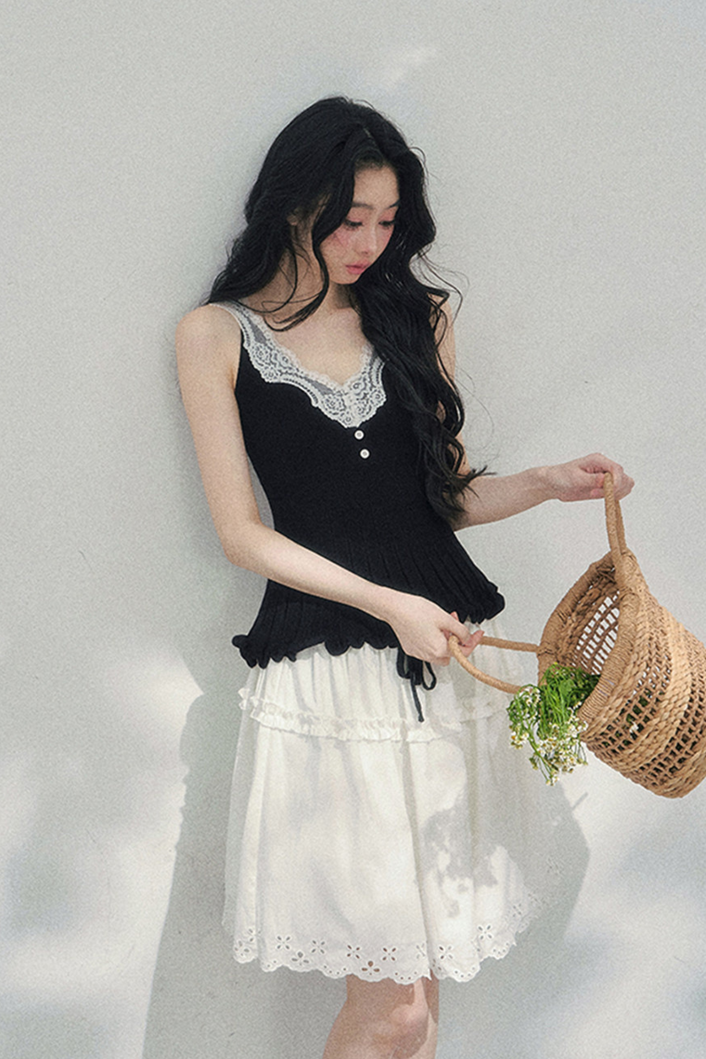 フレンチレースジャケット+キャミソール