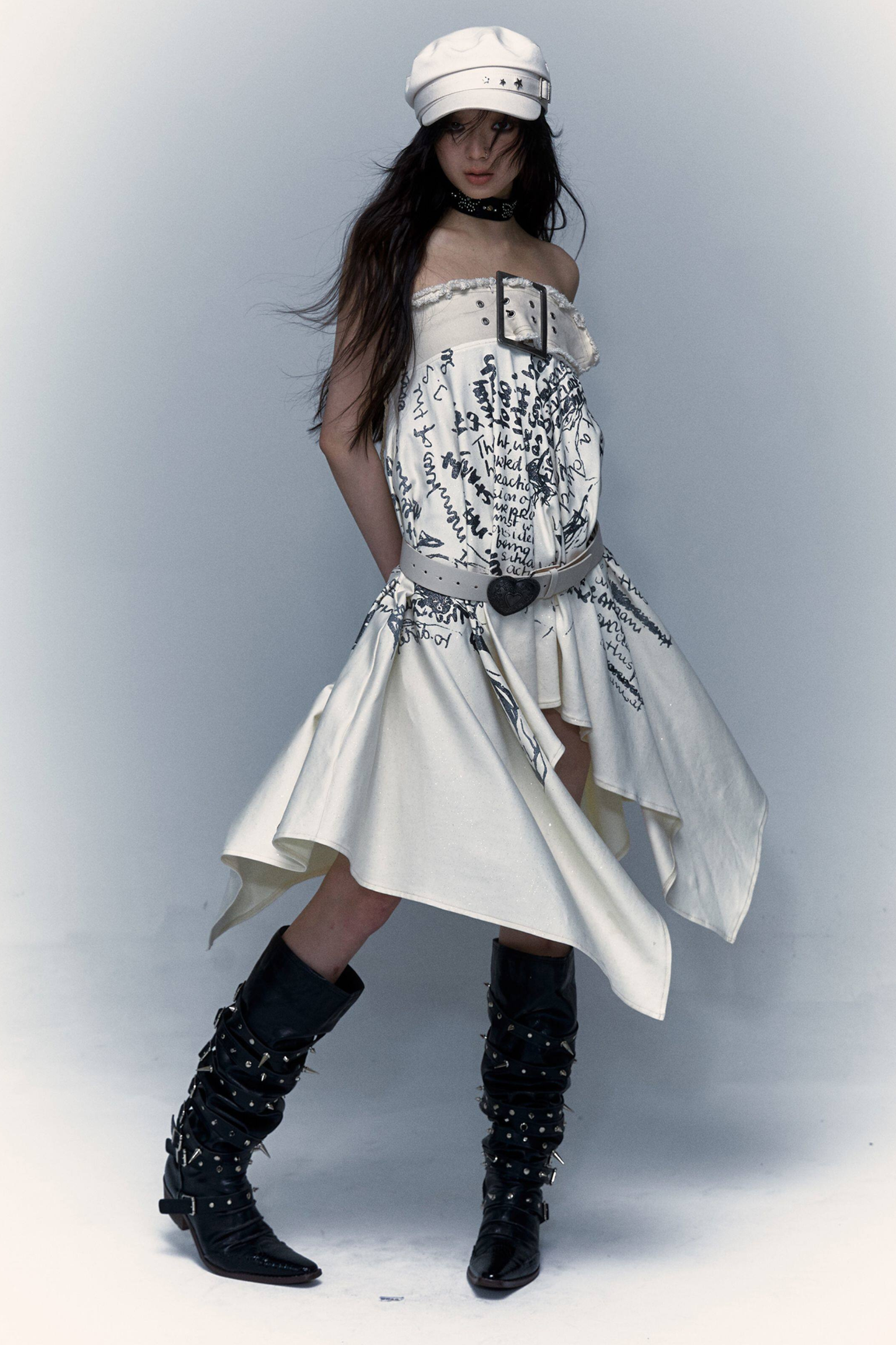 Falda tubo retro Punk