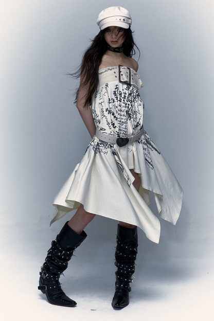 Falda tubo retro Punk