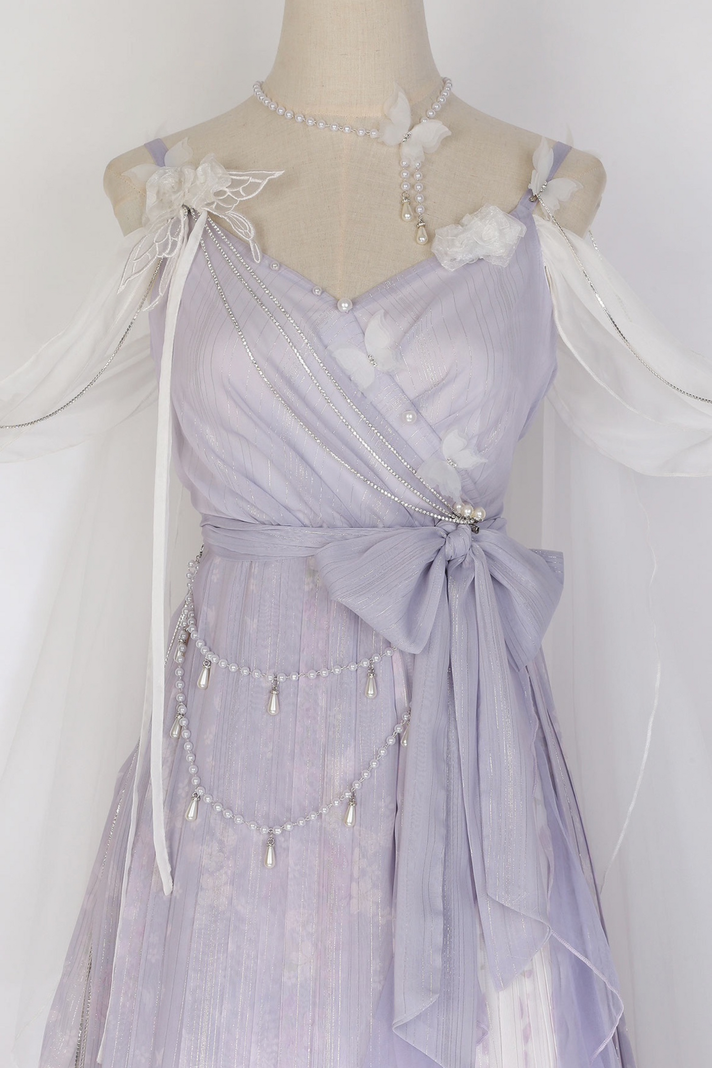 [Reservations] Sweet is Elegant Girly Dress + Shawl + Necklace