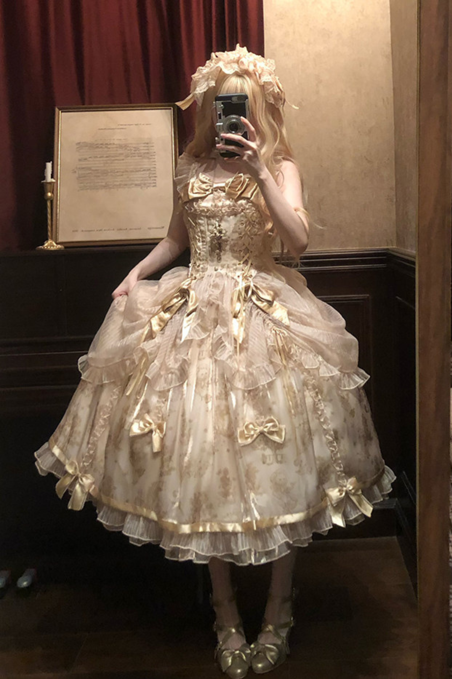 【4月3日予約締切】ギルデッドファンタジーロリータドレス+ジャンパースカート