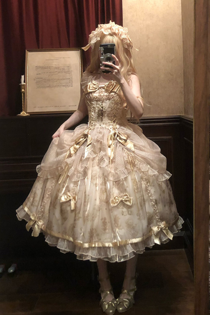 【4月3日予約締切】ギルデッドファンタジーロリータドレス+ジャンパースカート