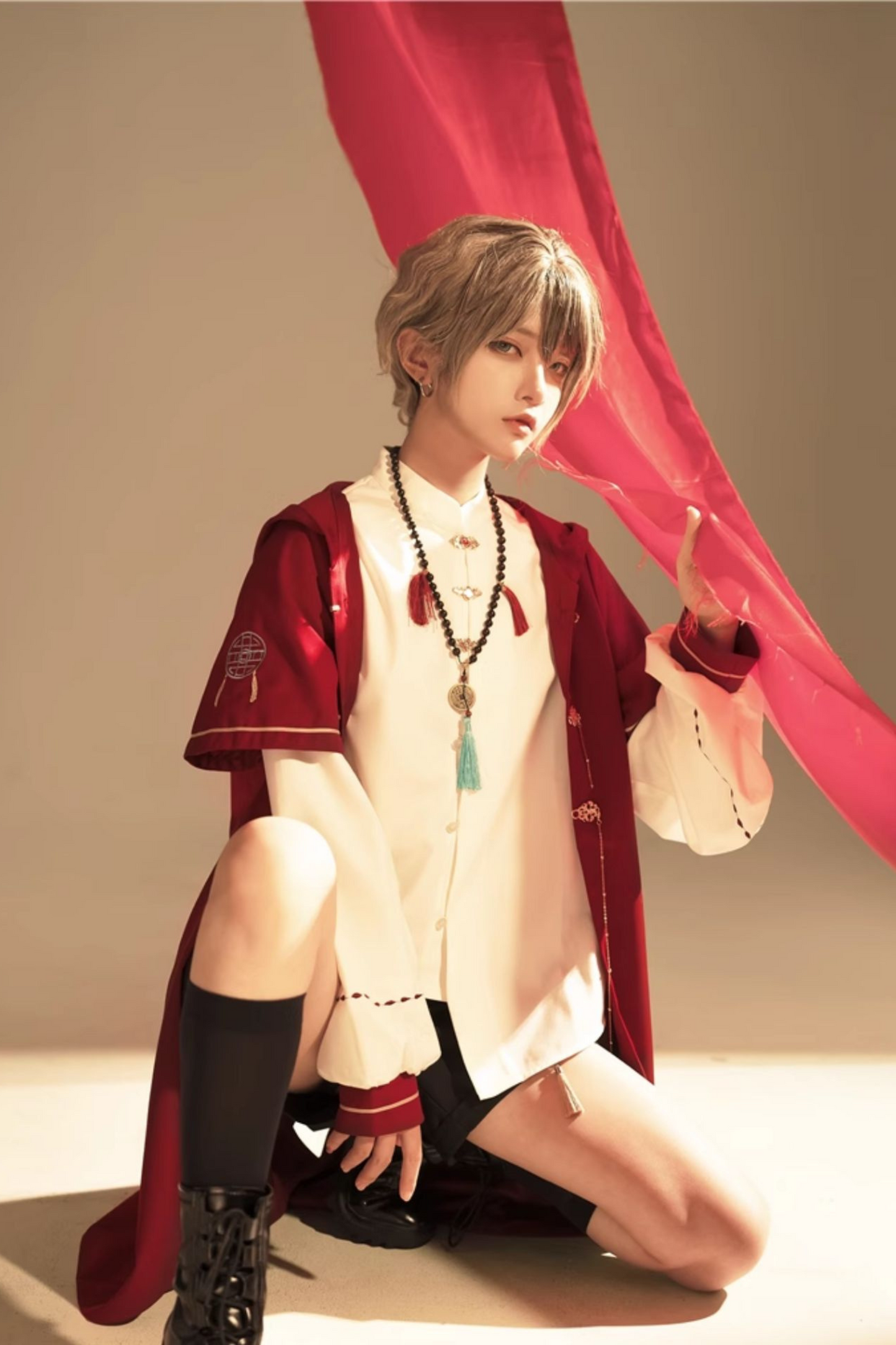 バニーフードプリンスアウター+シャツ+ショートパンツ