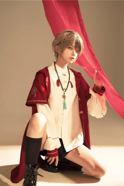 バニーフードプリンスアウター+シャツ+ショートパンツ