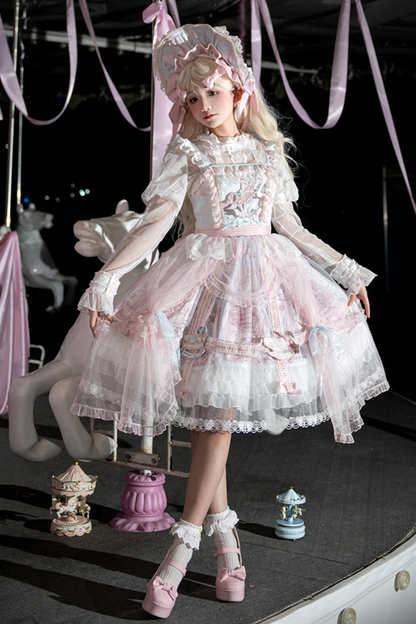 【予約商品】ペガサスガーデンチュールカーテンバードケージサスドレス＋ボンネット