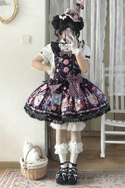 サーカスサスペンダーロリータドレス＋スカート
