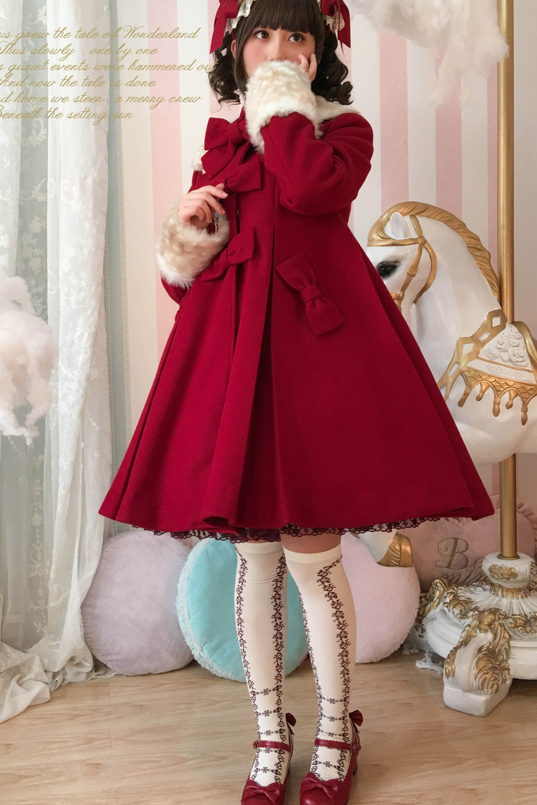 リボンフレアガーリーロリータコート – Belchic リボンフレアガーリーロリータコート – Belchic