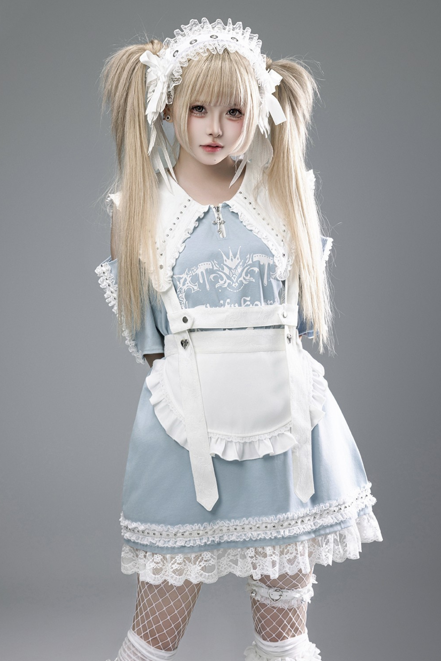 Witch Apprentice Subculture T-shirt Dress + Suspender Apron